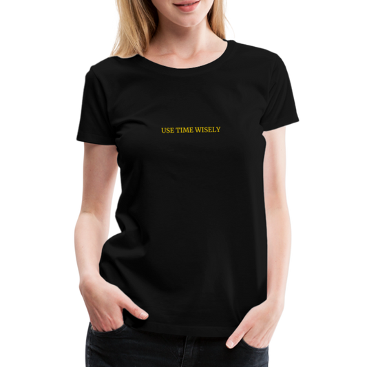 Time Quote Women’s Premium T-Shirt - black