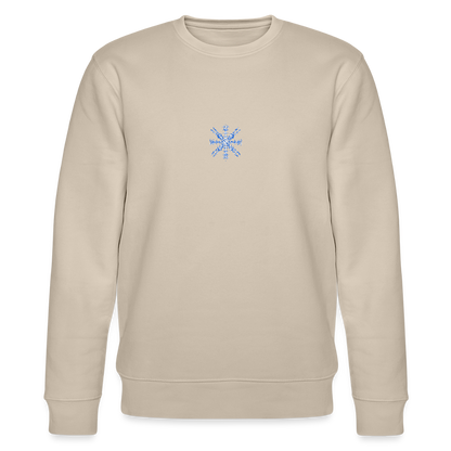 Snowflake organic cotton men's sweatshirt - beige