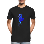 Seahorse Men’s Premium Organic  Cotton T-Shirt - black