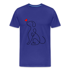 Dog men’s organic cotton T-Shirt - royal blue