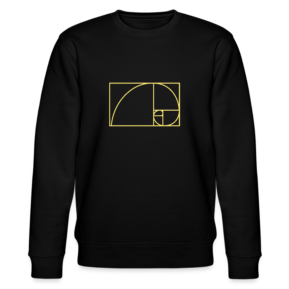 Fibonacci men's Organic Sweatshirt - black