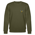 Bee Organic cotton men's sweatshirt - khaki
