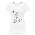 Dog women’s organic cotton T-Shirt - white