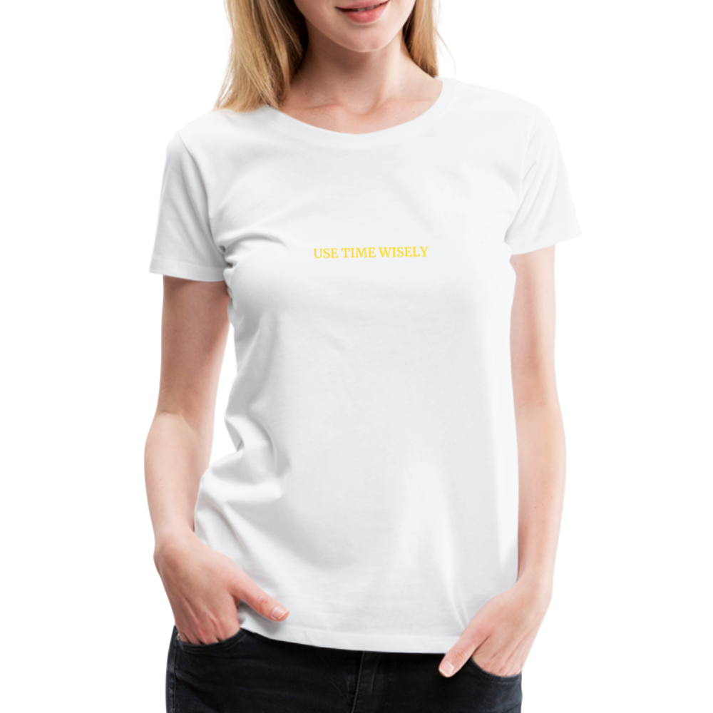 Time Quote Women’s Premium T-Shirt - white