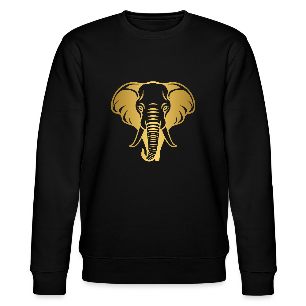 Elephant men's organic cotton Sweatshirt - black