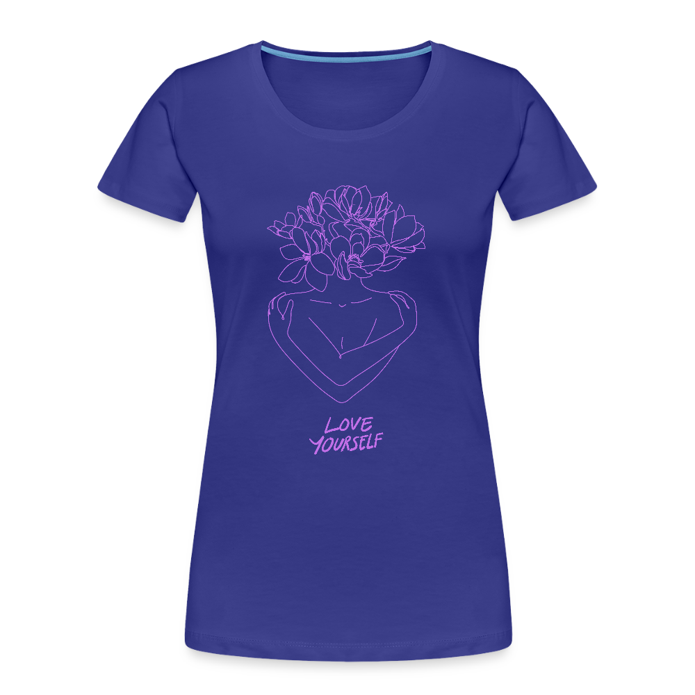 Love yourself women’s Organic cotton T-Shirt - royal blue