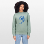Ocean dance women's organic cotton Sweatshirt - aloe