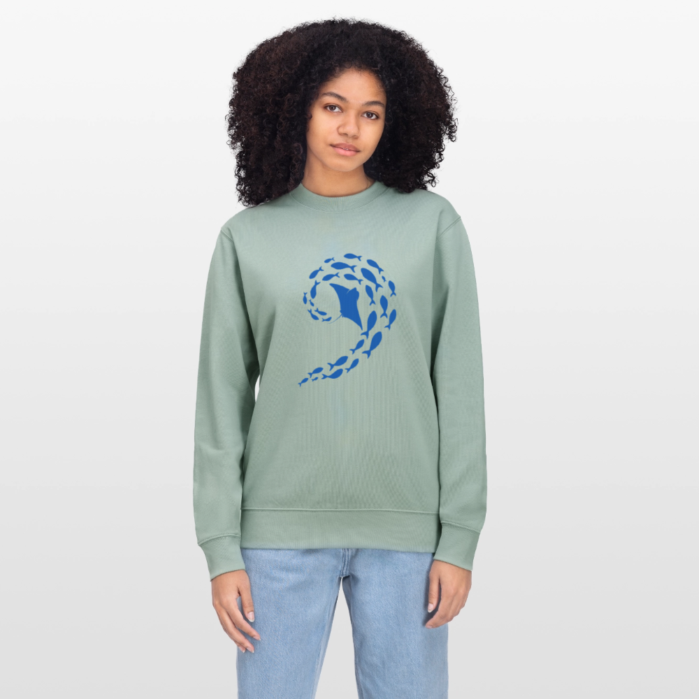 Ocean dance women's organic cotton Sweatshirt - aloe