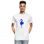 Seahorse Men’s Premium Organic  Cotton T-Shirt - white