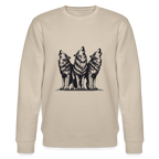 Wolves Women's Organic cotton sweatshirt - beige