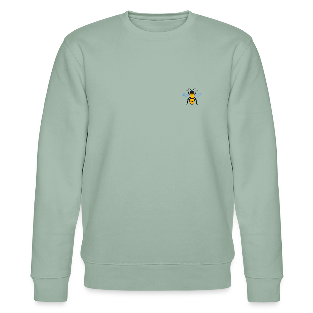 Bee organic cotton women's sweatshirt - aloe