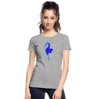 Seahorse Women’s organic cotton T-Shirt - heather grey