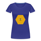 Bee & Honeycomb Women’s Organic Cotton T-Shirt - royal blue