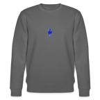 Seahorse minimalist organic cotton women's sweatshirt - anthracite