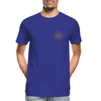 Flower of Life Men’s Premium Organic  Cotton T-Shirt - royal blue