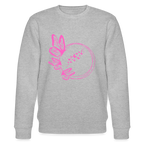 Butterflies women's organic cotton sweatshirt - heather grey