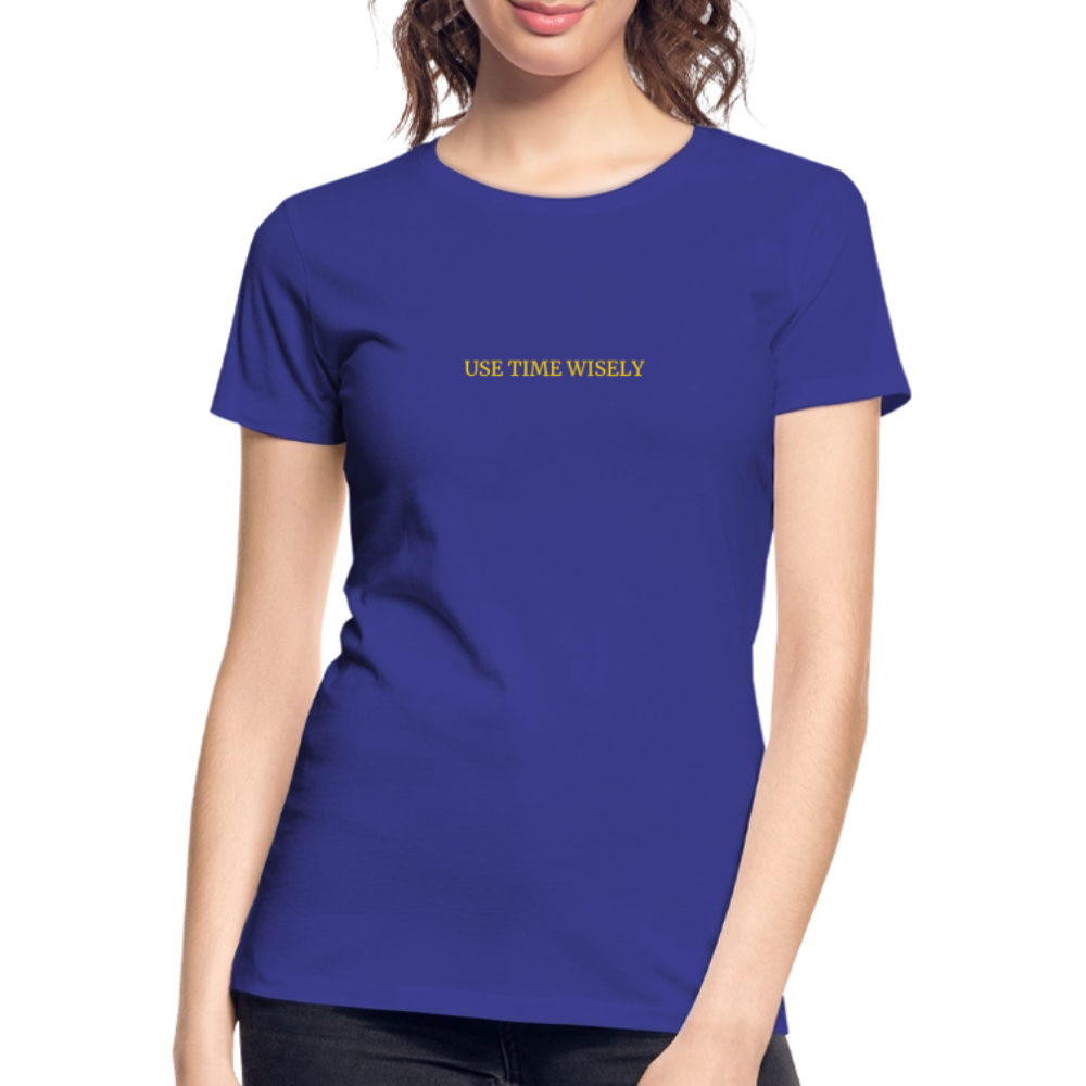 Time Quote Women’s organic cotton T-Shirt - royal blue