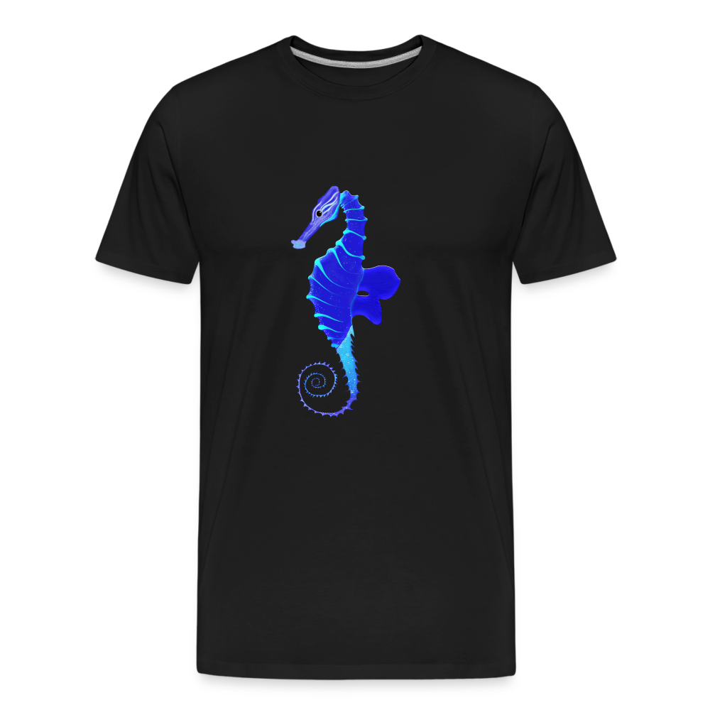 Blue Seahorse Men’s Premium Organic T-Shirt - black