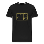 Fibonacci men’s  organic cotton T-Shirt - black