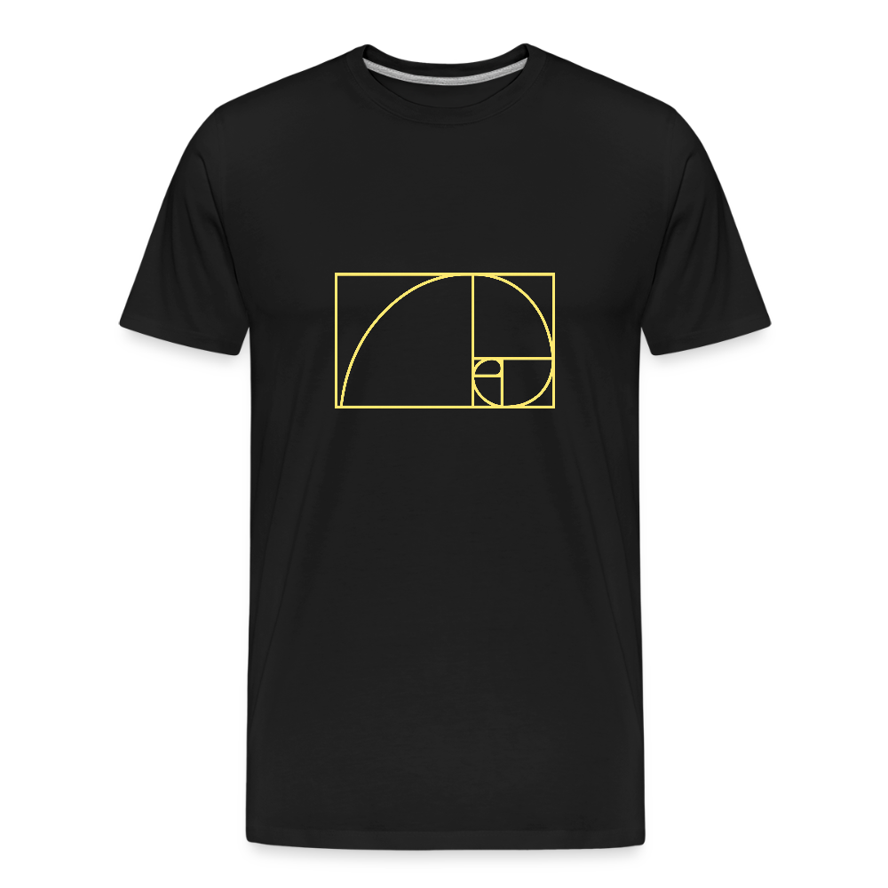 Fibonacci men’s  organic cotton T-Shirt - black
