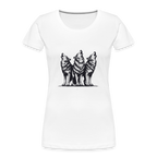 Wolves women’s Organic cotton T-Shirt - white