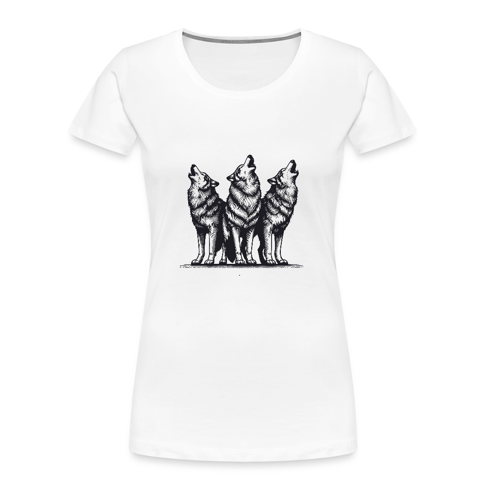 Wolves women’s Organic cotton T-Shirt - white