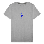 Seahorse minimalist men’s organic  cotton T-Shirt - heather grey
