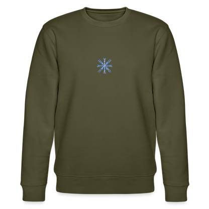 Snowflake organic cotton men's sweatshirt - khaki
