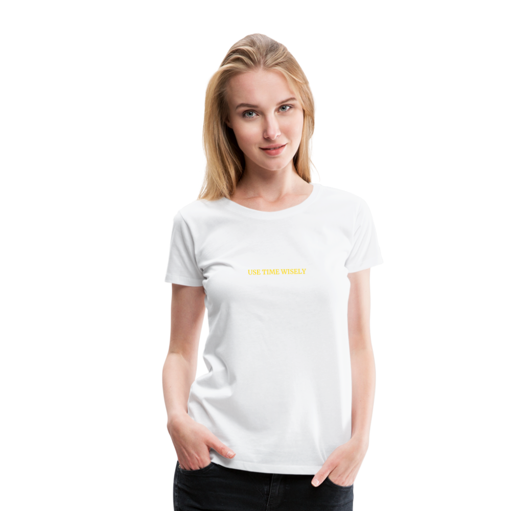 Time Quote Women’s Premium T-Shirt - white