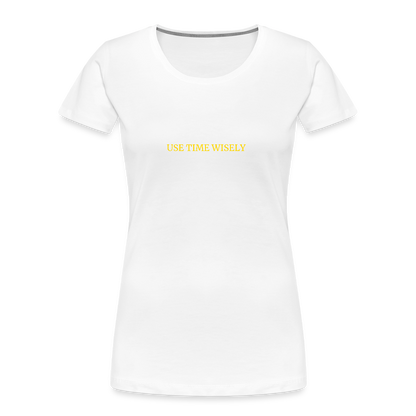 Time Quote Women’s organic cotton T-Shirt - white