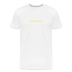 Time quote Men’s Premium T-Shirt - white
