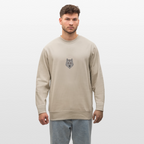Wolf minimalist Organic cotton sweatshirt - beige