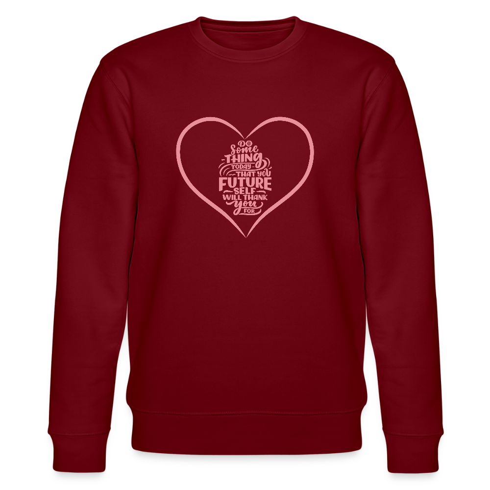 Take action women's organic cotton Sweatshirt - burgundy