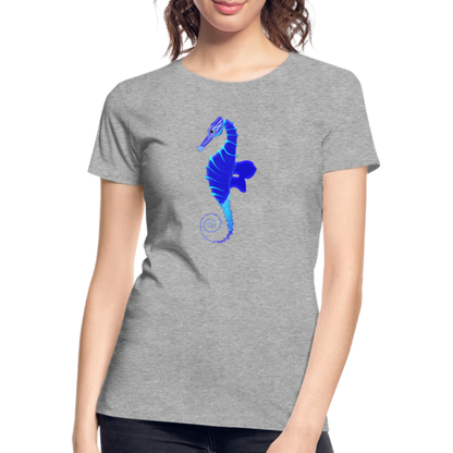 Seahorse Women’s organic cotton T-Shirt - heather grey
