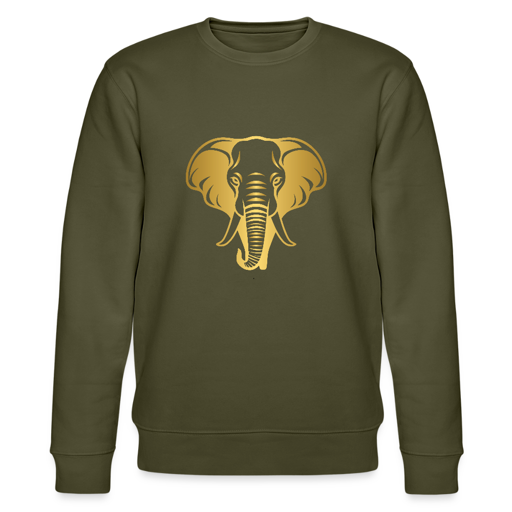 Elephant men's organic cotton Sweatshirt - khaki