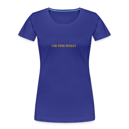 Time Quote Women’s organic cotton T-Shirt - royal blue