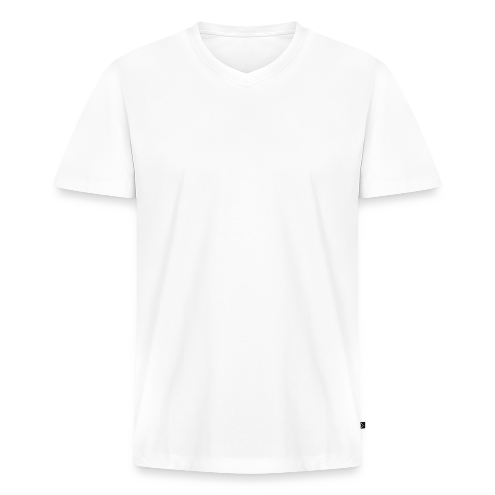 Elemental Men's Organic cotton V-Neck T-Shirt - white