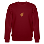 Atom organic cotton men's sweatshirt - burgundy