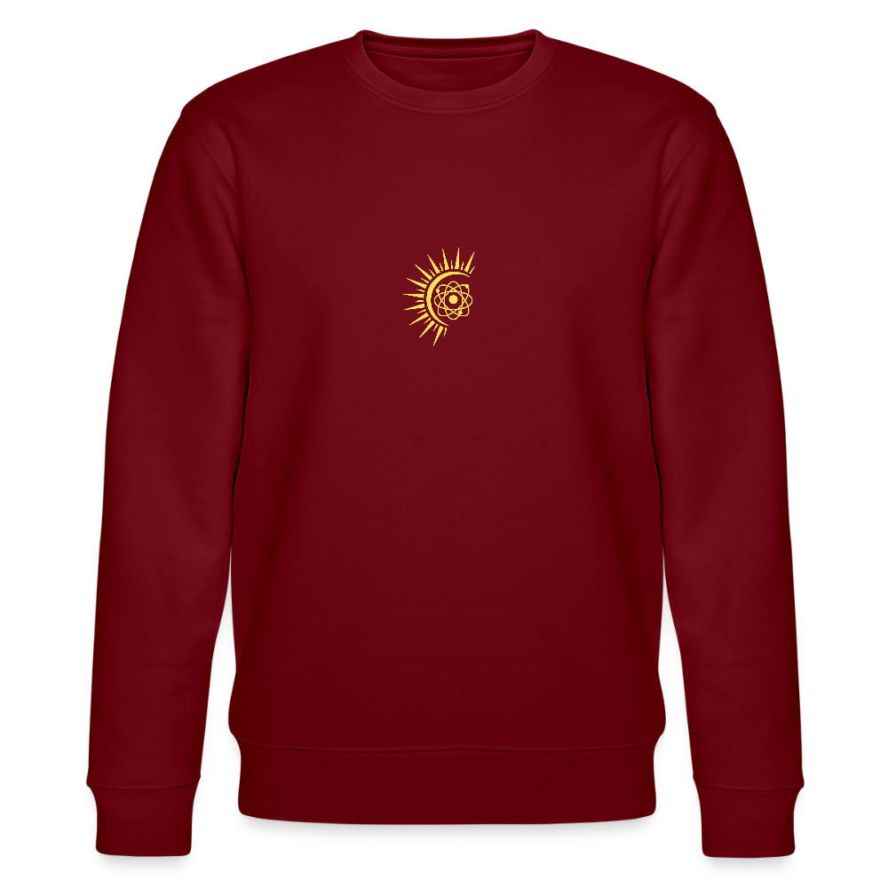 Atom organic cotton men's sweatshirt - burgundy
