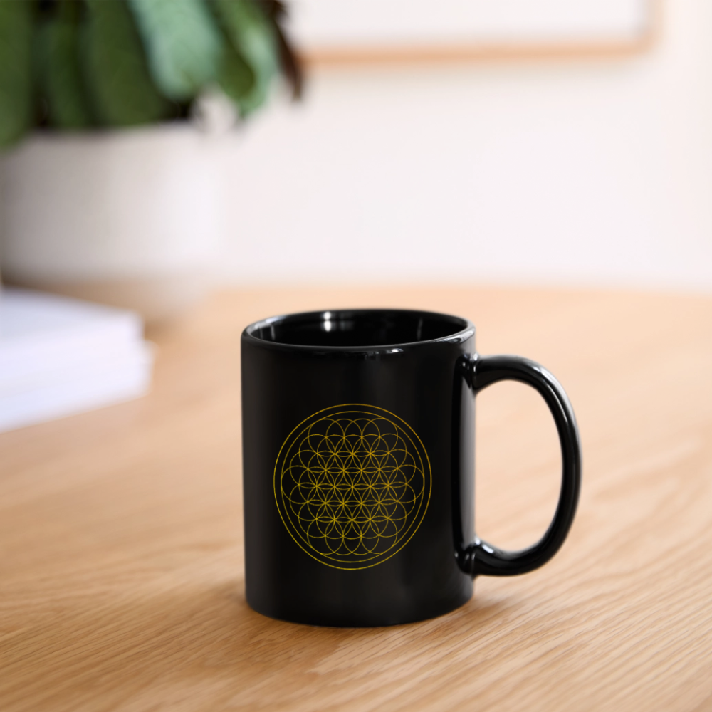 Flower of life Mug - black