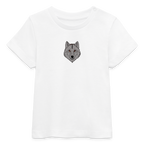 Wolf minimalist Baby Organic T-Shirt - white