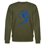 Ocean dance women's organic cotton Sweatshirt - khaki