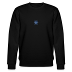 Snowflake organic cotton women's sweatshirt - black
