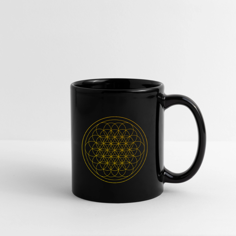 Flower of life Mug - black