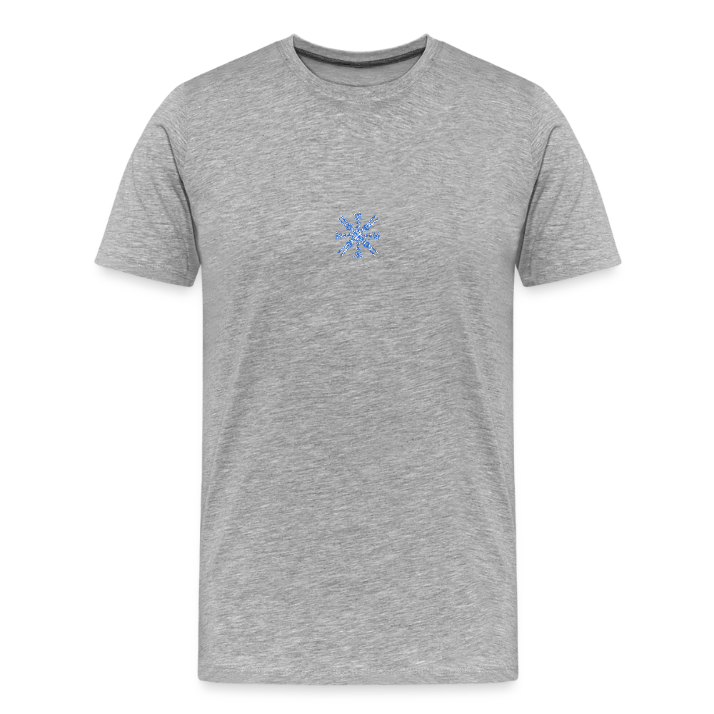 Snowflake Men’s Premium Organic T-Shirt - heather grey
