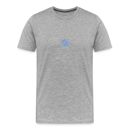Snowflake Men’s Premium Organic T-Shirt - heather grey