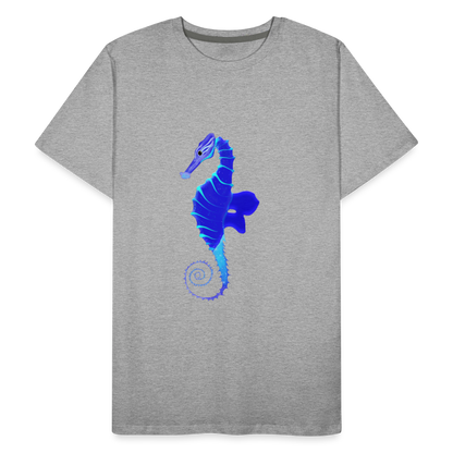 Seahorse Men’s Premium Organic  Cotton T-Shirt - heather grey