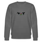Hummingbirds & Rose women's Organic cotton Sweatshirt - anthracite