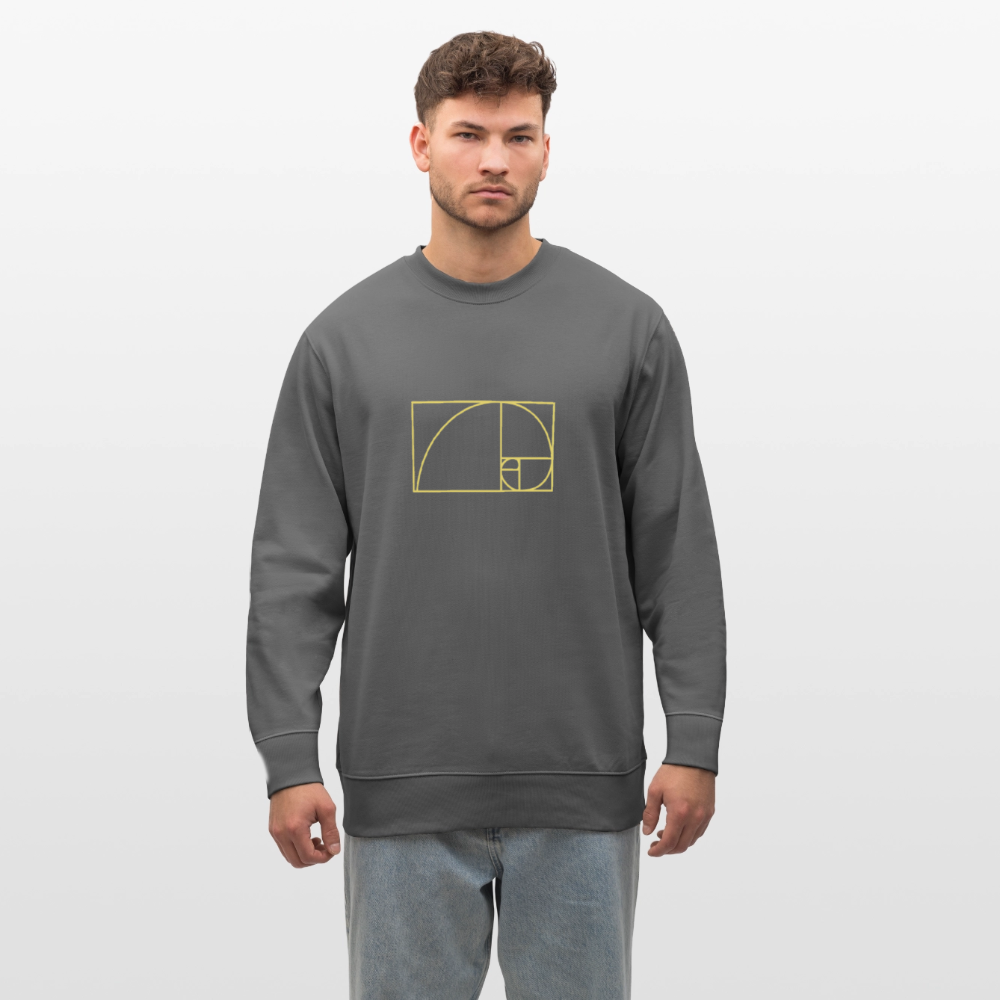 Fibonacci men's Organic Sweatshirt - anthracite