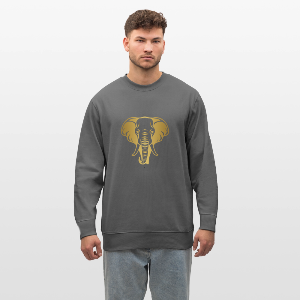 Elephant men's organic cotton Sweatshirt - anthracite